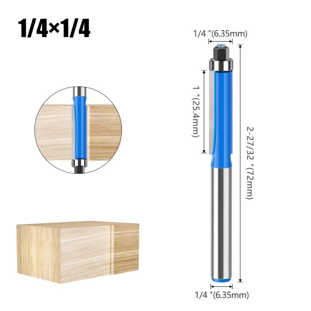 With Bearing Flush Trim Bit Tungsten Carbide Router Bit New Woodworking Tools