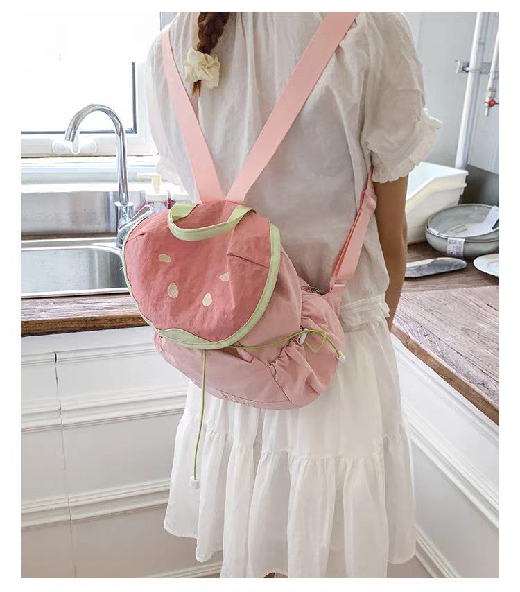 Lightweight Travel Backpack Women Fashionable All-matching Cute Schoolbag College Students Dopamine Commuter 26x15x26