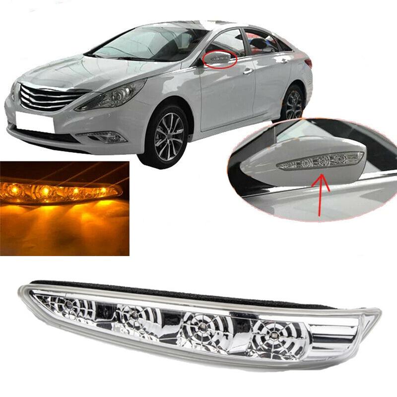 1pcs Front Left/Right Amber Car LED Side Mirror Turn Signal Light 876133S000 876233S0000 For Hyundai Hybrid Sonata i45 2011-2014