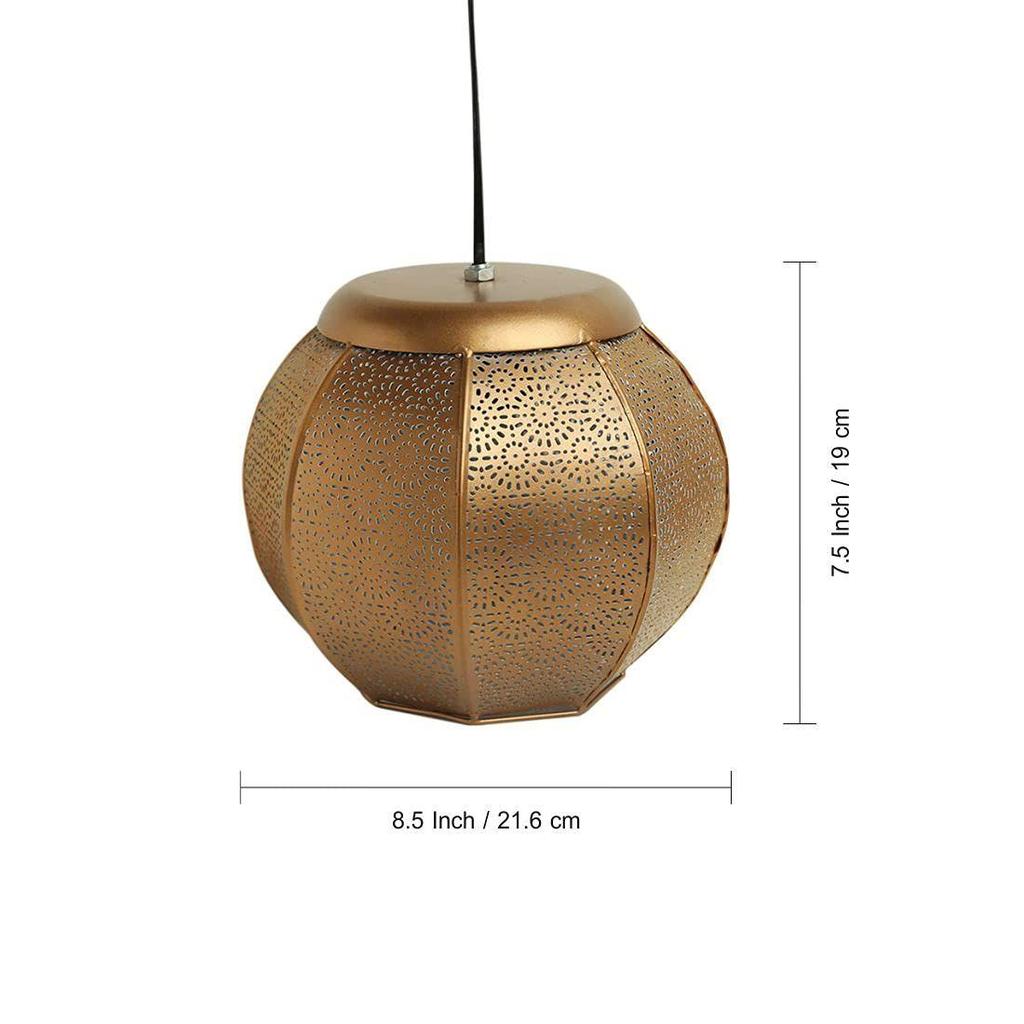 'Morrocan Treasure' Pendant Light for Ceiling Lamp (8 Inch, Iron, Without Bulb) |Pendant Lamp Hanging Lights for Home Decoration Hanging Lamp