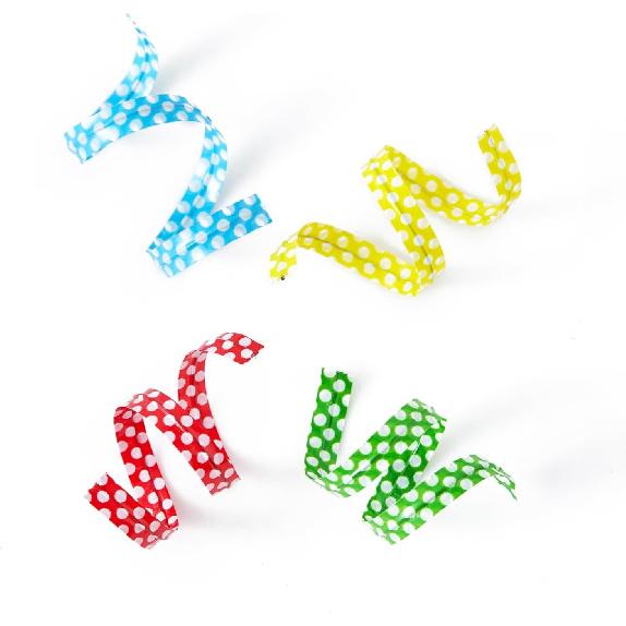 Polka-Dotted Bag Twist Ties 300 PCS 4" Durable Plastic Twist Ties with Dots for Kitchen & Bakery Packaging Mixed 8 Colors Bread Bags Ties for Candy