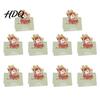 Holiday Souvenirs 10 Pcs 3D Christmas Greeting Card Cute Tree Santa Snowman Claus Cards Wreath Design for Festive Messages Wishes