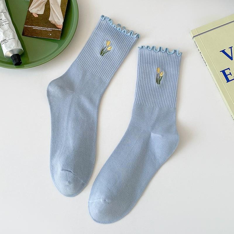 Solid Color Socks Season Australian Fleece Stacking Socks Fleece Thickened Warm Plush Home Sleeping Socks Medium Tube Socks Women one size
