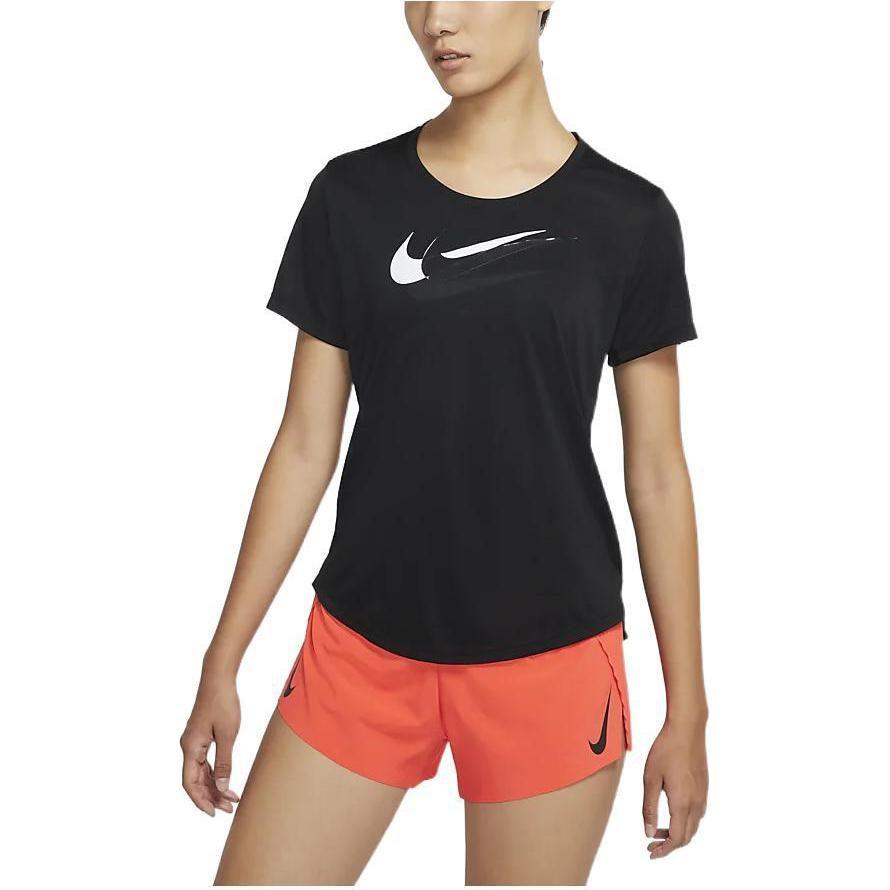 Nike Dri-FIT Swoosh Run Women's Short-Sleeve Running Top Black DD6479-010