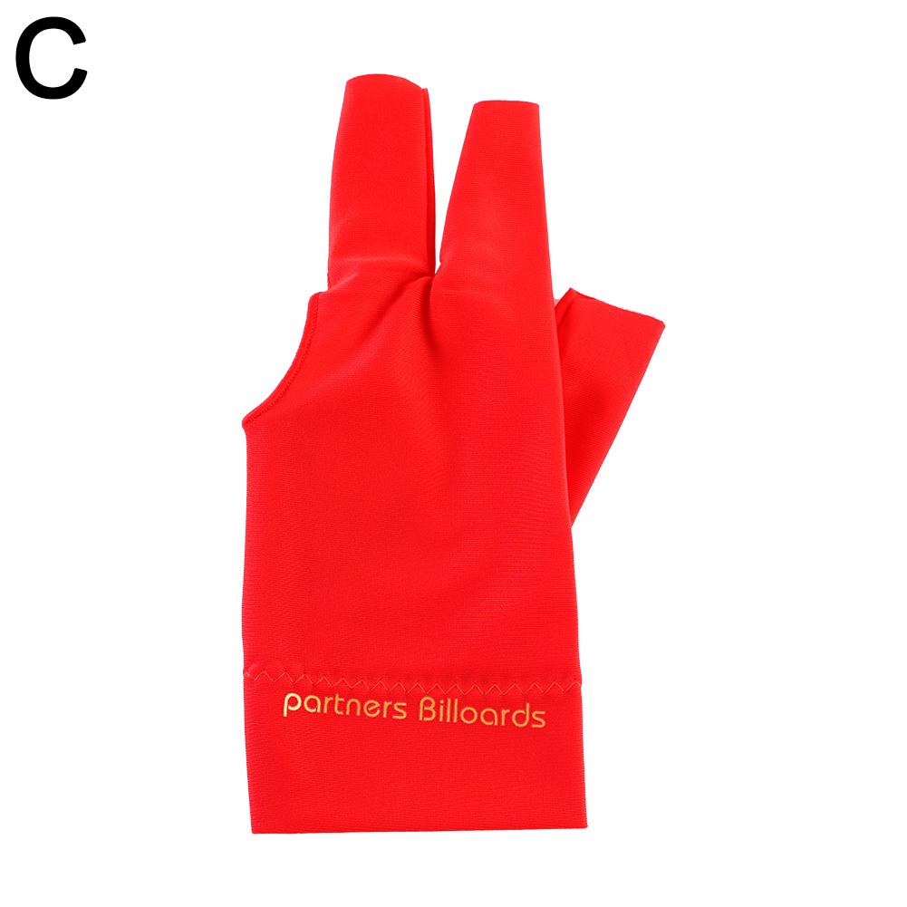 1pc Spandex Snooker Billiard Cue Glove Pool Left Hand Open Accessory Three Finger U8D8