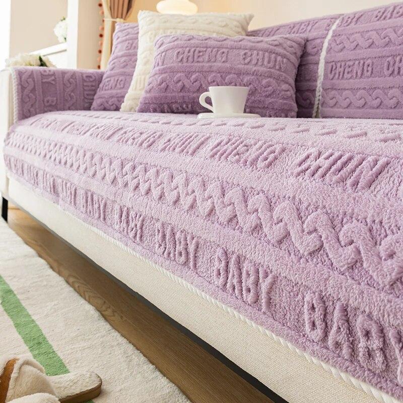 

Kış Shu Lint kılıfı kalınlaşma sıcak Mat kaymaz kanepe Чехол koruyucu kapak evrensel kanepe havlu oturma odası için 70x70cm 1pcs