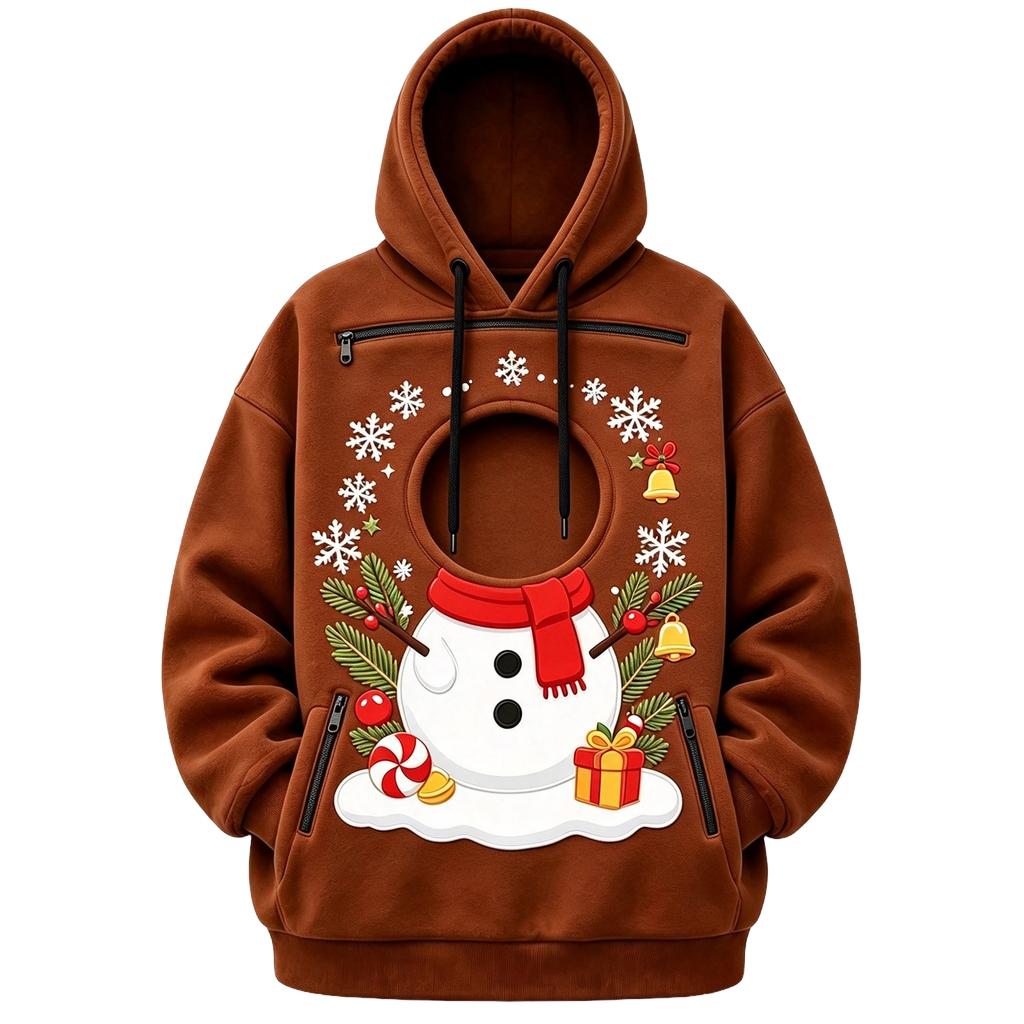 Unisex Long Sleeve Pet Dog Pocket Sweatshirt Hoodie Loose Casual Warm Pullover