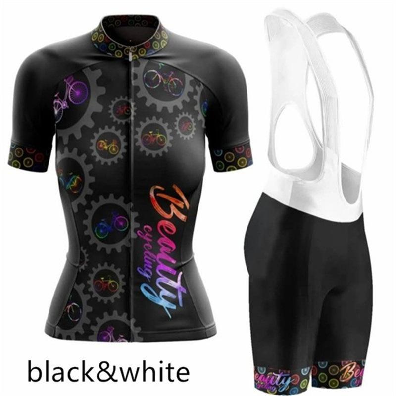 Summer Women's Short-sleeved Cycling Suit Quick-drying Breathable Bicycle Cycling Suit Road Riding Equipment 2026 Summer Breathable Cycling Suit Suit