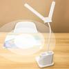 Double Head Desk Lamp, Eye-Caring Desk Lamps for Home Office, Dimmable Desk Lamp W/ USB Charging Port, 3 Color Mode