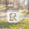 Personalized Mug for Kids Custom Deer Lion Initial with Name Cup for Boys Girls Child Handle Mugs Birthday Festive Gifts for Kid