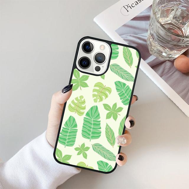 Tropical leaves Banana Leaf Phone Case For iPhone 17 Air 15 16 Cover  14 13 11 12 Pro Max Max Plus Back Cover