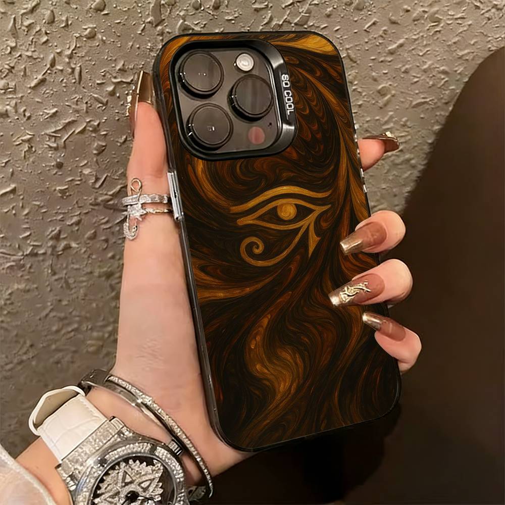 

The Eye of Honus Phone Case For iPhone 17,16,15,14,13,12,11 Plus,Pro Max,XS,Colored Silver Plated Inside Cover iPhone15plus