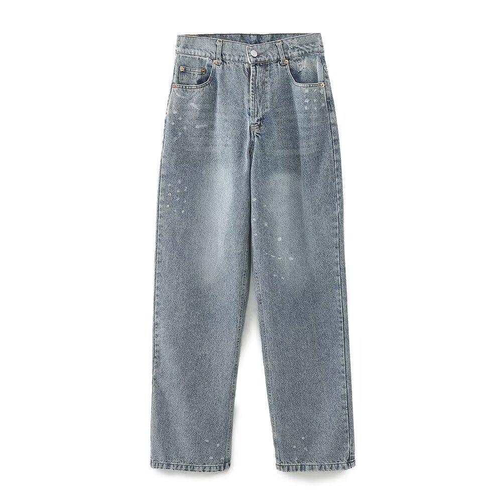 

Весна 2025 Женский джинсовый комплект куртка и брюки - Европейский и американский стиль Medium