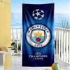 Telo Mare Manchester City Fc Super Morbido Microfibra Tessuto Asciugatura Rapida Confortevole Leggero Adatto per Nuoto, Palestra, Campeggio, Yoga Vacanza