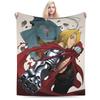 Fullmetal Alchemist Anime Edward Blanket Coral Fleece Plush Decoration  Breathable Warm Throw Blanket for Home Travel Rug Piece