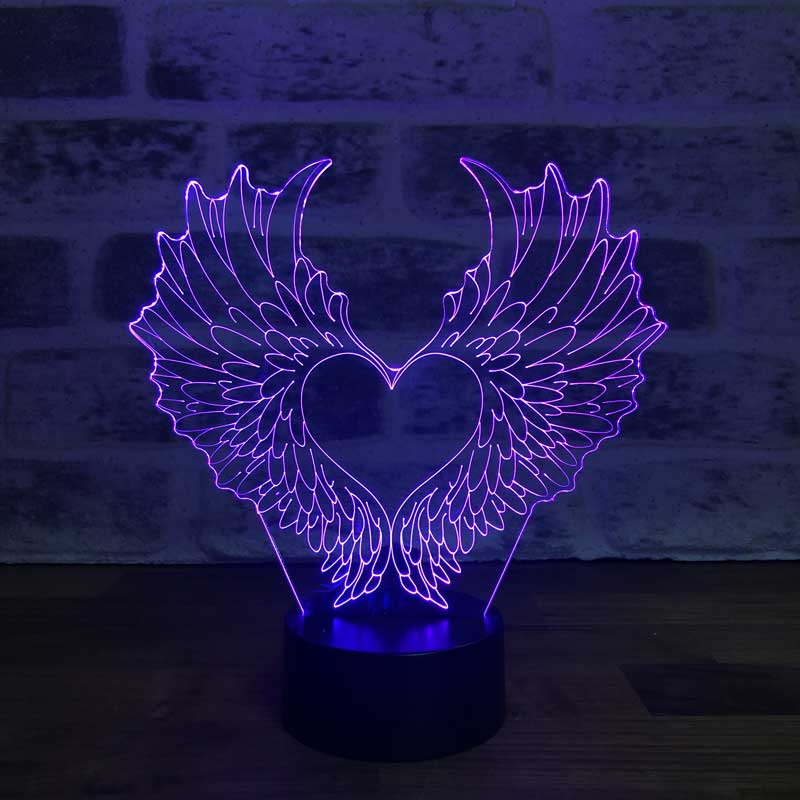 Festival:valentine's Day Personalzed 3D Lluson Lamp | Weddng Gft