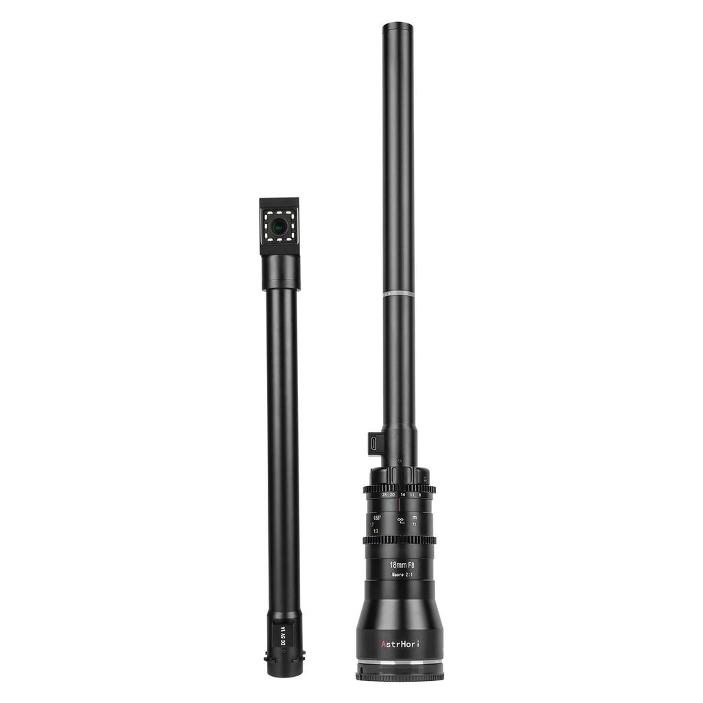 AstrHori 18mm Macro Periscope Lens Double Lens Set Right Micro Four Thirds Year F8.0 21 (Standard + 90° Angle) [2 Warranty]