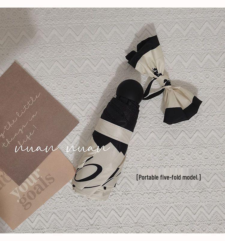 Świeży Styl Przenośny Mini Automatyczny Składany Parasol Damski z Ochroną Przeciwsłoneczną i UV