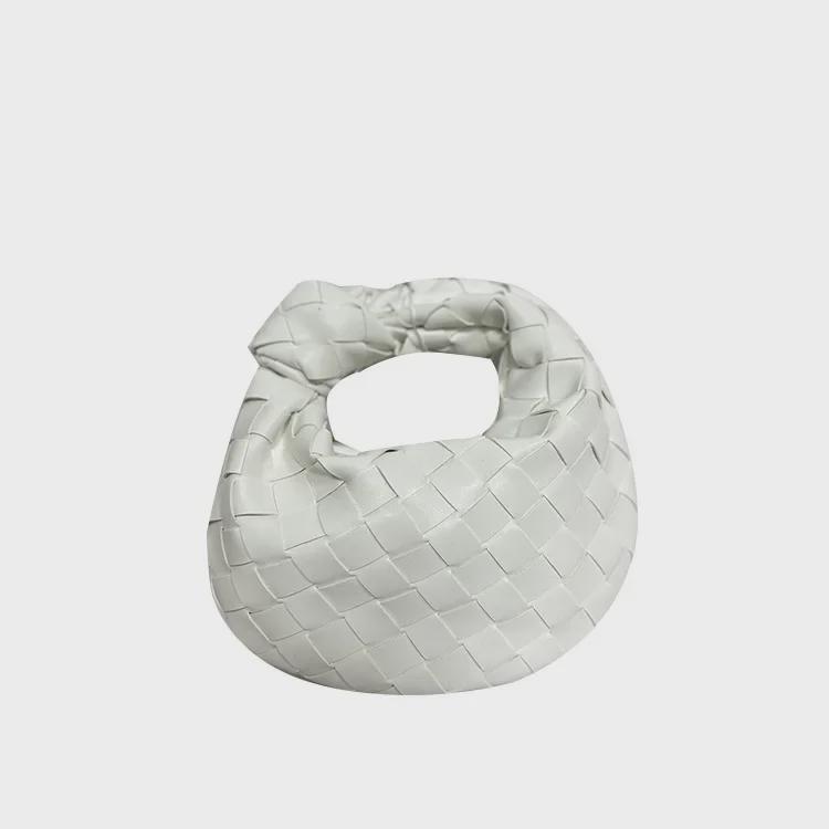 Mini ručně tkané taštičky na knedlíky - Elegantní ruční taštičky s uzlem croissant pro ženy