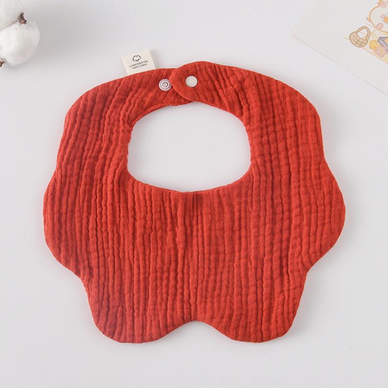 360-Degree Pure Cotton Petal Baby Drool Bib