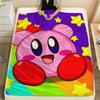 Kirby3 Daily Comfort Leisure Blanket, Flannel Blanket with Print Design for Sofa, Bed, Picnic & Journey.-TING