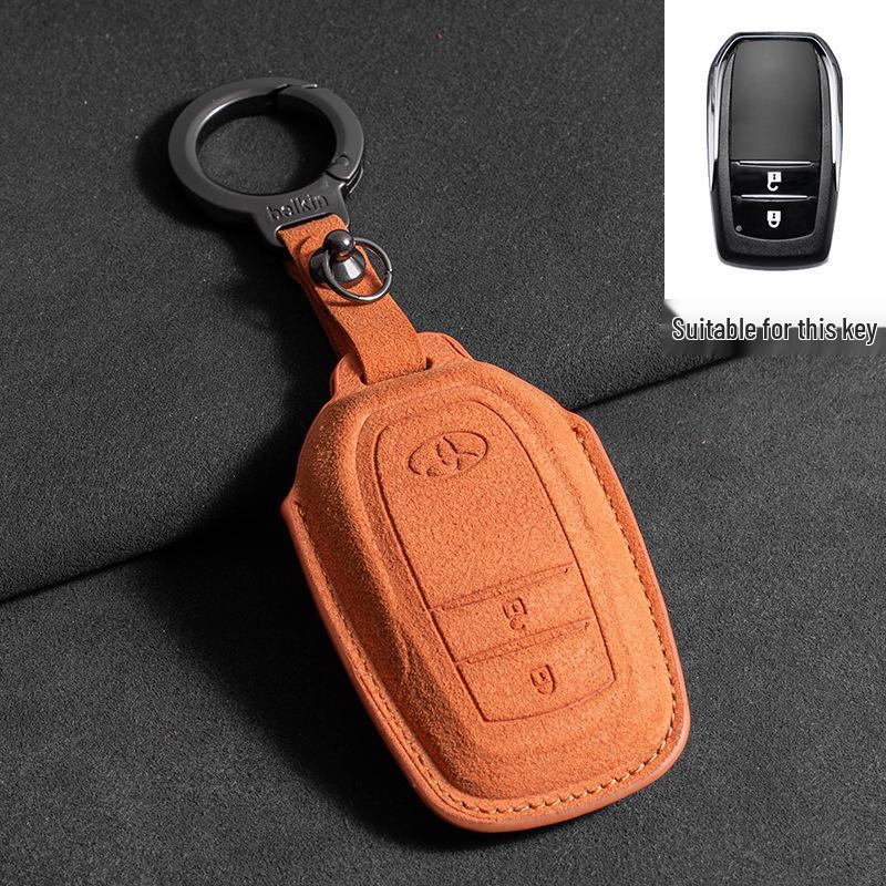 

2024 Toyota Crown Highlander Замшевый чехол для ключей: Трехцветная полная оклейка для мужчин