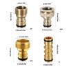 Sturdy Stainless Steel 3/4Inch Garden Hose Quick Connection Adapters with Male Thread for Tap and Sprinklers Daily Use