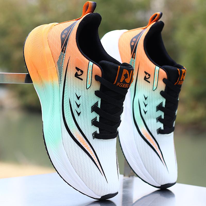 Domestic Brand Shoes Spring New Mesh Breathable Sports Shoes Soft Sole Casual Lightweight Running Trendy Shoes