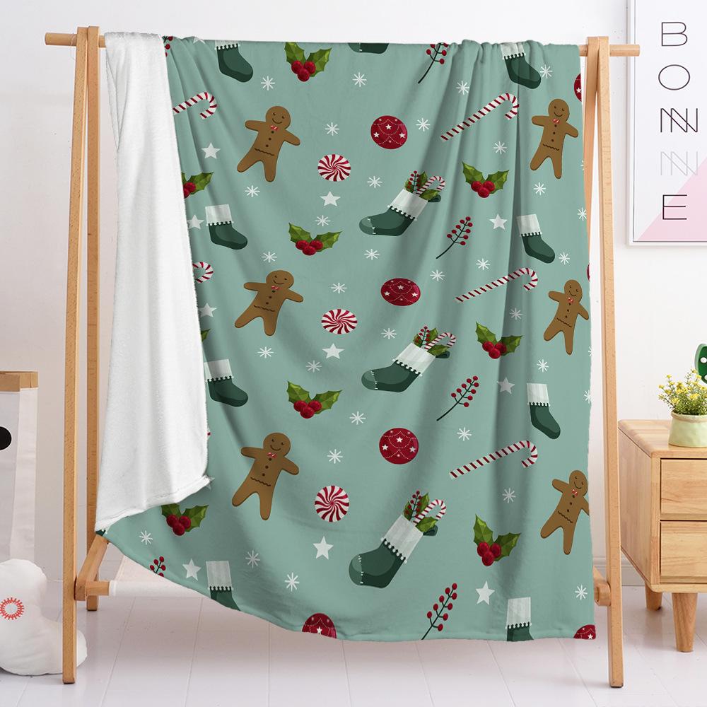 3D Digital Printed Christmas Blanket Flannel Blanket Fur Blanket Spring And Autumn