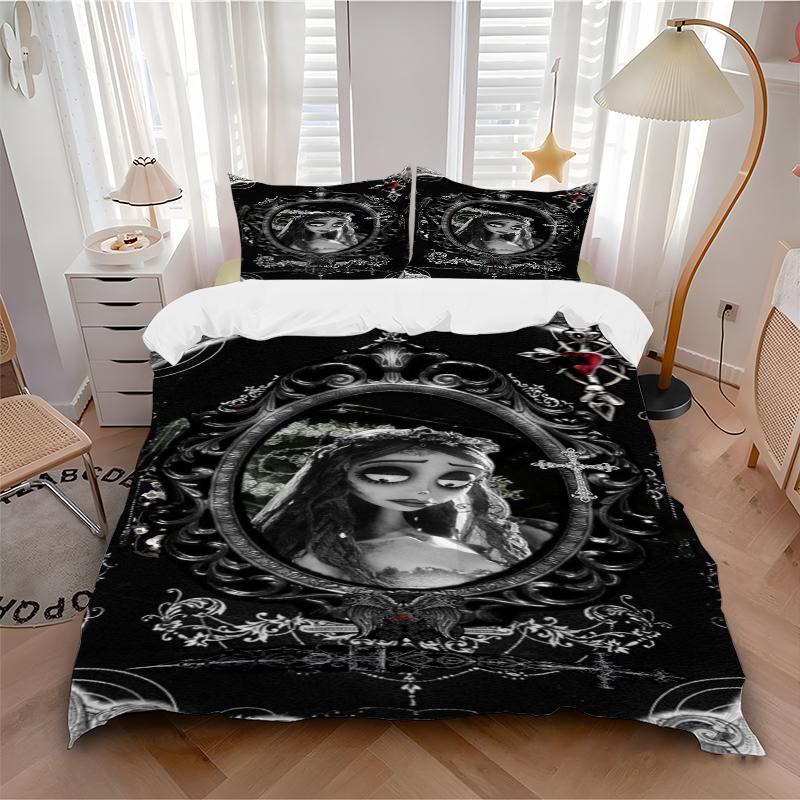 3Pcs Ethereal Gothic Portrait Bedding Sets For All Sizes New 3D Printed Bed Cover Comforter Duvet Cover Pillowcase Bedroom Decoration