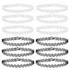 ZS 12ks Vintage Stretch Choker náhrdelník Lady Girl Tattoo Choker náhrdelník Punk Retro gotické elastické náhrdelníky pro ženy