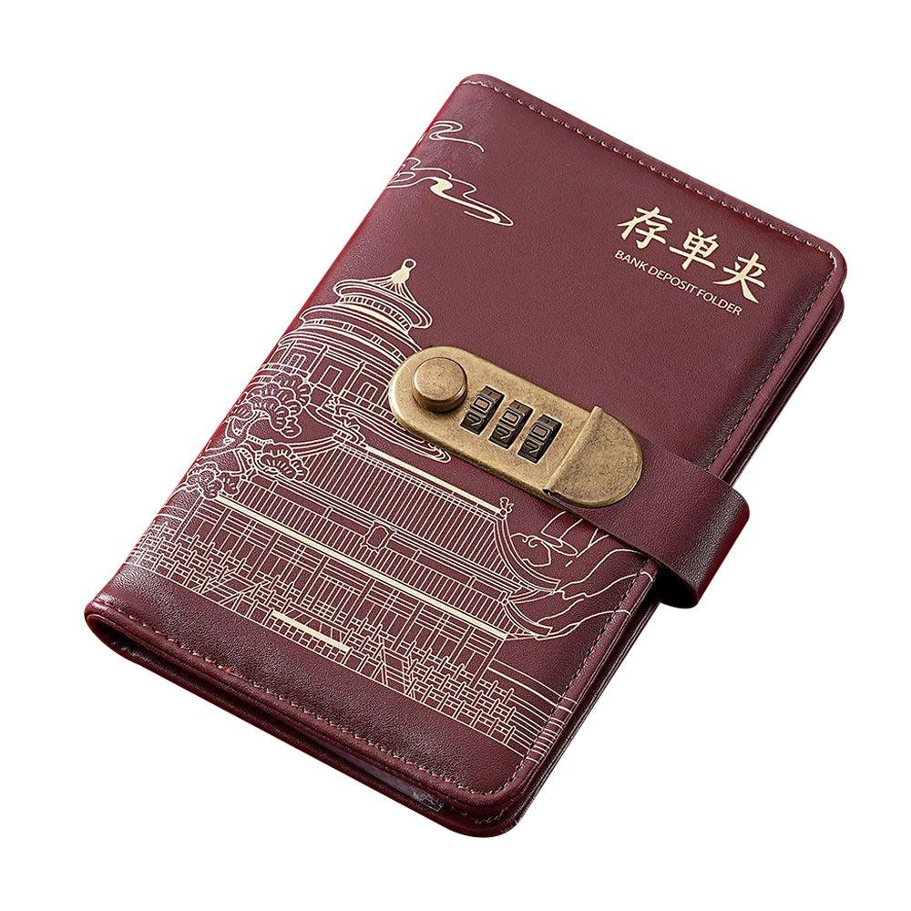 

Книга для сбора денег из ПУ Сохраняйте деньги Папка для сбережений Смешная мини-папка Челлендж сбережений Пары кофейный