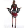 Halloween Masquerade Skeleton Ghost Bride Vampire Costume, Character Anime Playing Suit