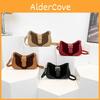 Vintage Pu Crossbody Bag With Zipper Closure For Trendy Streetwear Outfits