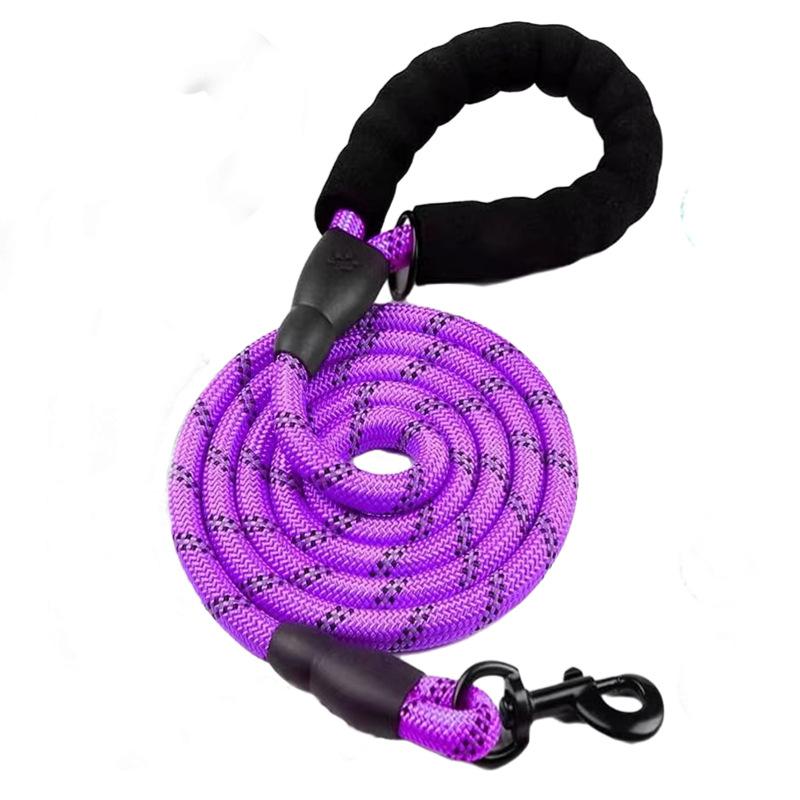 Nylon Dog Leash Chain Reflective Design Dog Collar Durable and Sturdy Puppy Harness Soft Pets Supplies Dogs Accessories