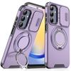 Applicable To Samsung S26ultra Collar Window A25 Mobile Phone Case A36 Rotating Bracket S24FE Protective Case