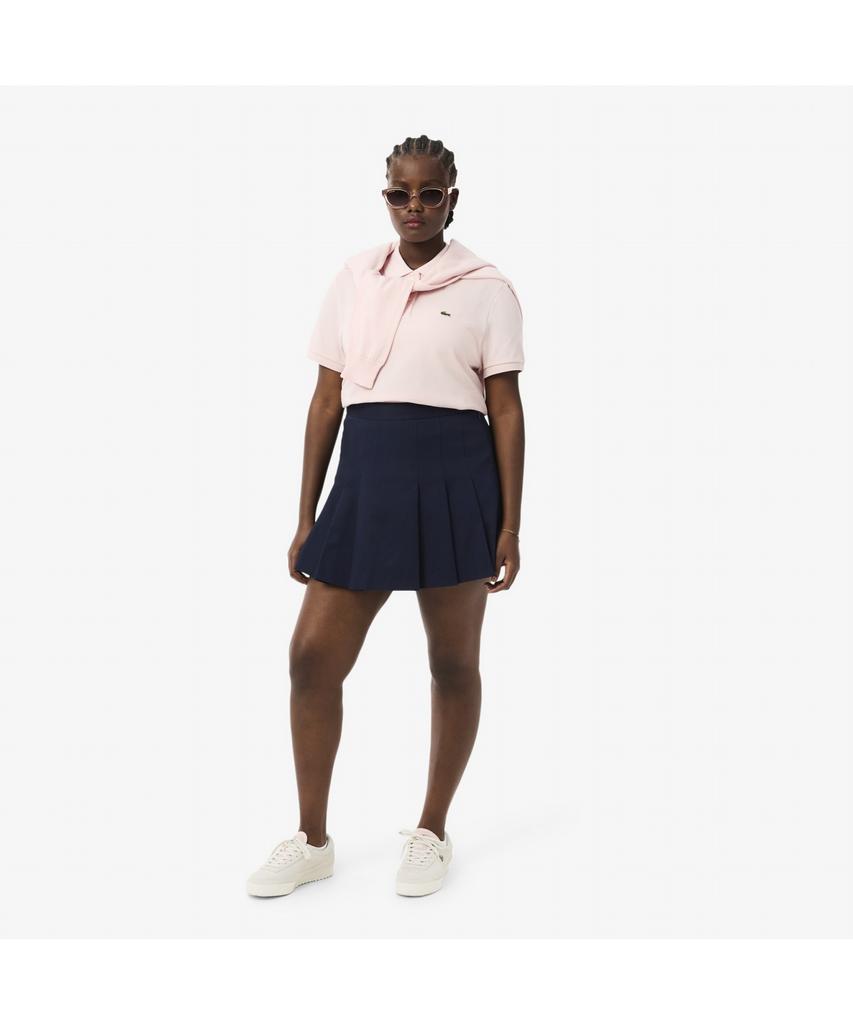 LACOSTE Women'S Cotton Gabardine Pleated Mini Skirt Jf8001-55N 166