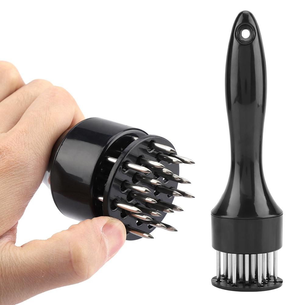 Stainless Steel Ultra Needle Blade Tenderizer for Tenderizing Steak Black