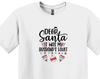 Dear Santa, It Was My Husband's Fault T-Shirt, Funny Christmas Shirt