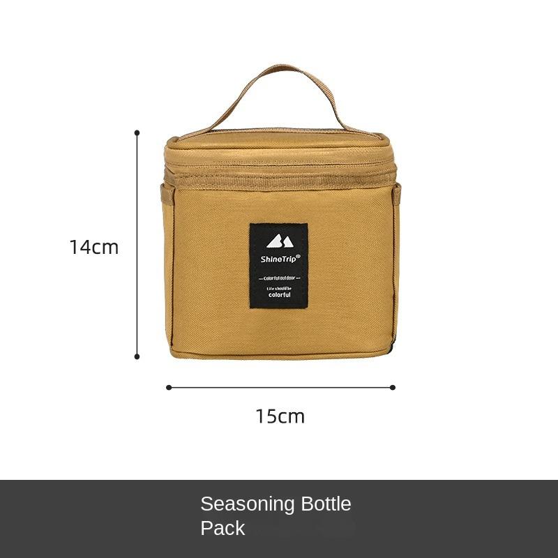Outdoor Barbecue Seasoning Dispenser Sets Container Seasoning Storage Bag  Camping Picnic Car