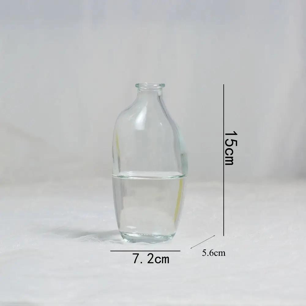Moderne Farbverlauf Glas Blumenvase Mini Unregelmäßige Hydrokultur Vase Blumenarrangement Vase Ornamente Heimdekoration
