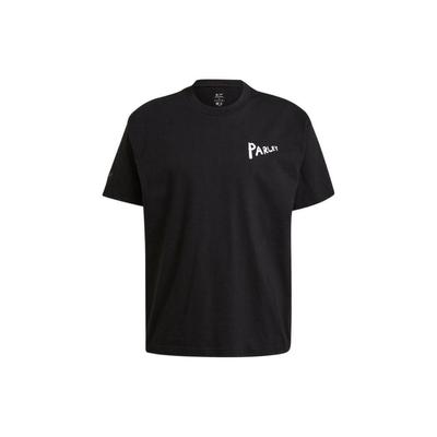 Letter Print Cotton Crew Neck T-Shirt Men Tops Black HB1554