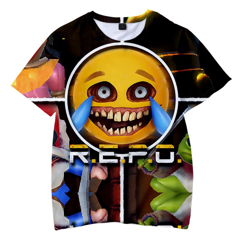 R.E.P.O Printing Women Men Tshirt Casual Breathable Tshirts Funny Cartoon Loose Tees Shirts Street Oversized T-Shirts Man