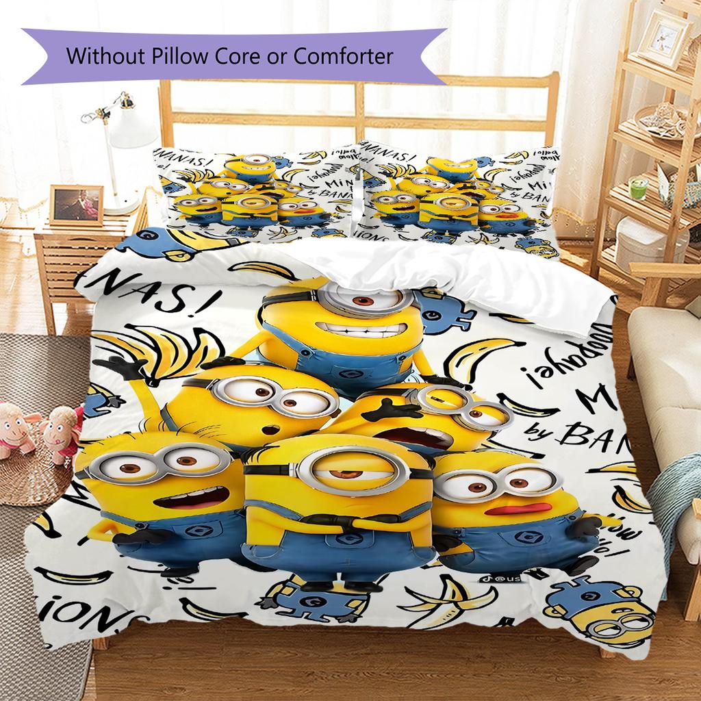 The Minions Soft Comfortable Duvet Cover, Children's Bedding Set Gift, Extra Large Size, Various Sizes Available LXR69