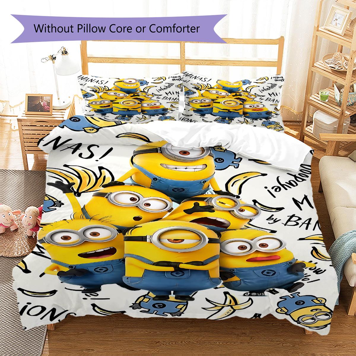 Mīksts, ērts Minionu palagu komplekts, Bērnu