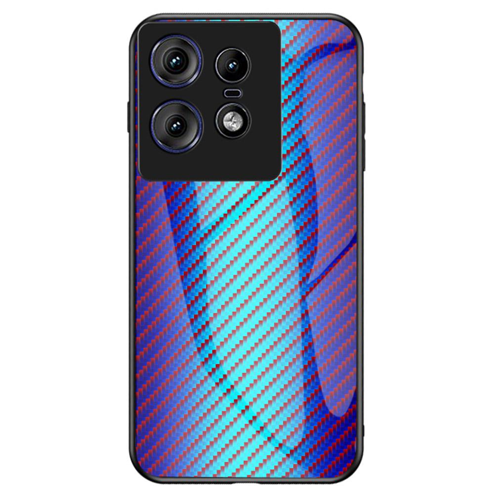 

Чехол для Motorola Edge 50 Pro 5G Закаленное стекло Противоударный Чехол для телефона Blue Fiber