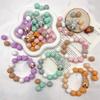 4/26/30/52PCS Easter bunny silicone beads, suitable for bracelets, keychains, lanyards, pen accessories, holiday accessories