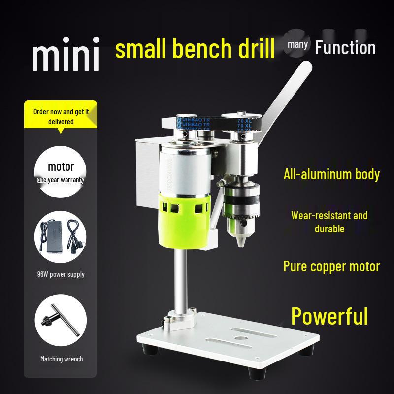 Compact Desktop Variable Speed Electric Drill for Precision Drilling