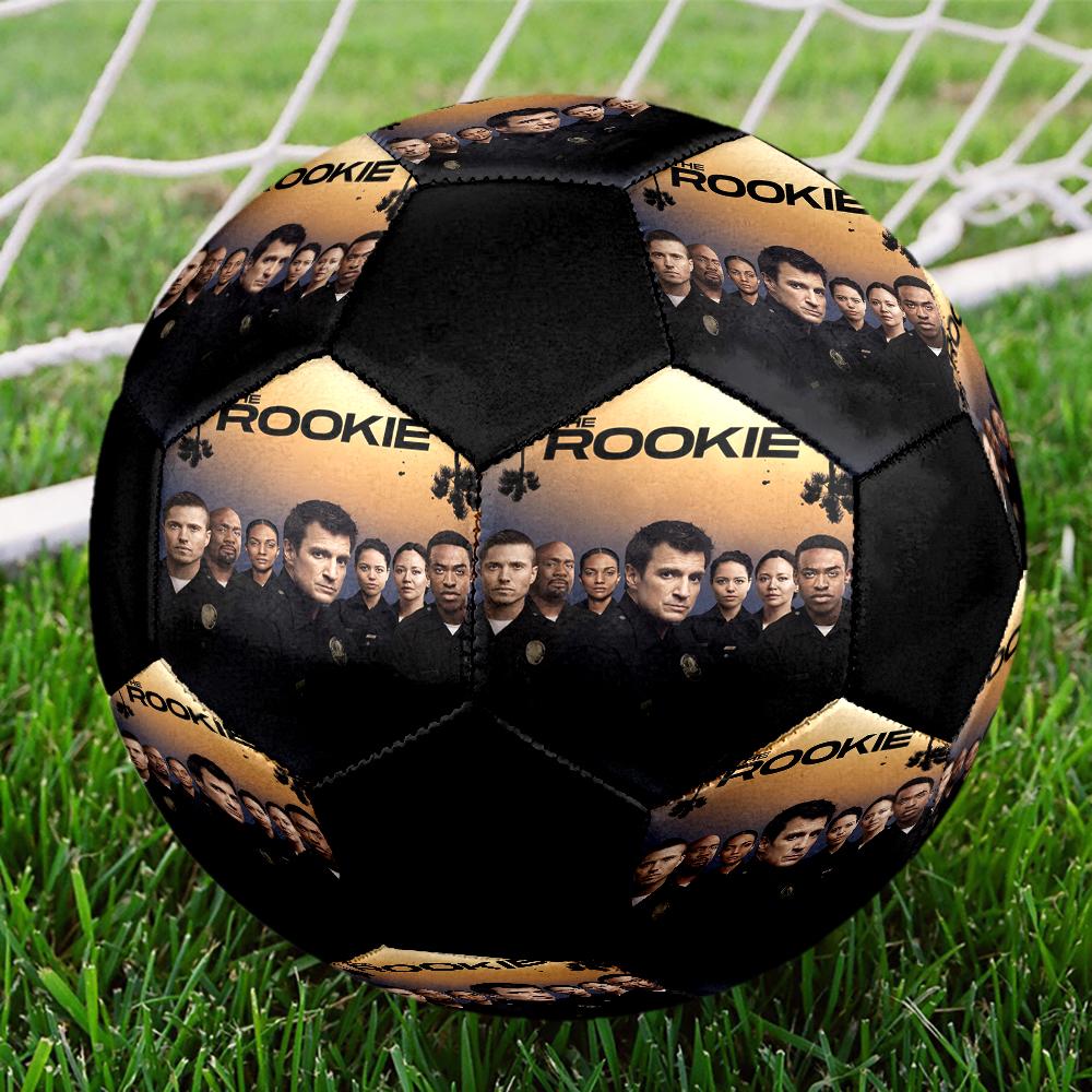 THE ROOKIE Indendørs Fodbold Farverig Maskinsyet PVC Størrelse 5 Holdtræning Konkurrenceklar Holdbar Høj-Bounce Cool Sportsgave