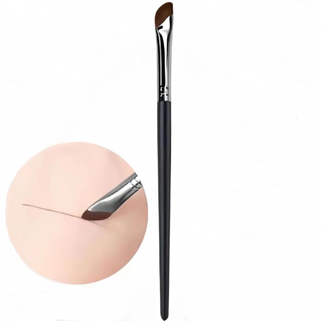 TEONEI Nose Contour Brush Half Fan-Shape Nose Shadow Brush Angled Concealer Brush Under Eye Blushes Highlighter Brushes for Blending Liquid Cream
